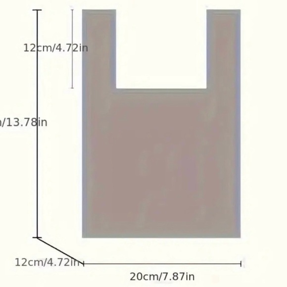 Boho Knitted Tote Bag, Geometric Pattern - Picture 3 of 3